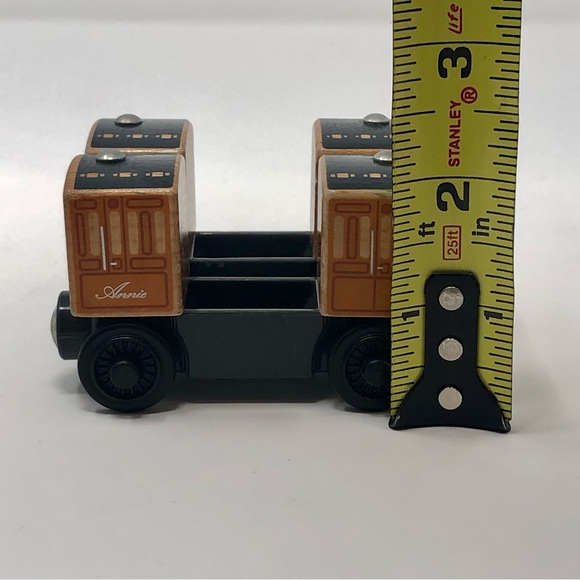 Thomas & Friends Annie & Clarabel Wood Train Cars Shining Time Station Set Of 2 - Picture 12 of 13